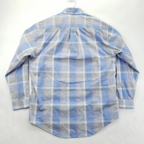 *RARE* Gianni Versace K2000 Plaid Shirt Mens XL Blue Grey - Picture 2 of 13